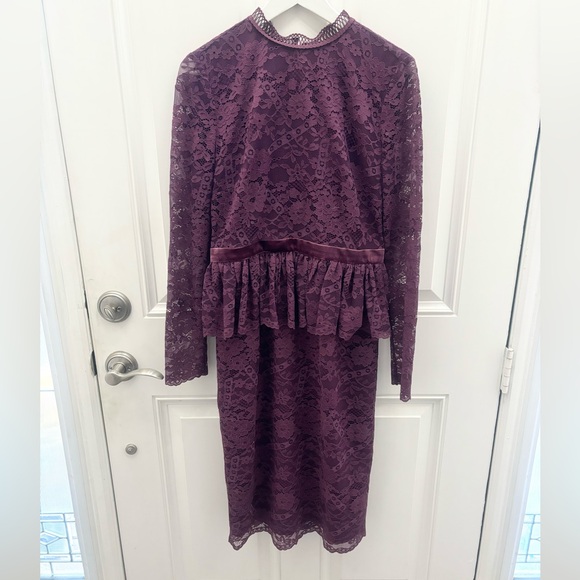 Rachel Parcell Cambridge Long Sleeve Lace Dress M - Picture 6 of 12
